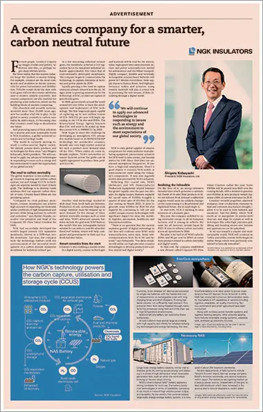 Nov 28, 2022 NGK: A ceramics company for a smarter, carbon neutral future(The Financial Times)