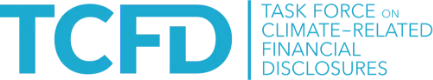 This is the logo of the Taskforce on Climate-Related Financial Disclosures (TCFD).