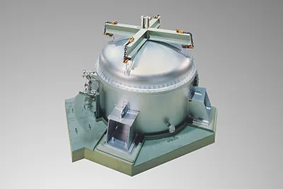 This is a photograph of low-level radioactive waste treatment system. This system safely treats the low-level radioactive waste generated by nuclear power facilities.