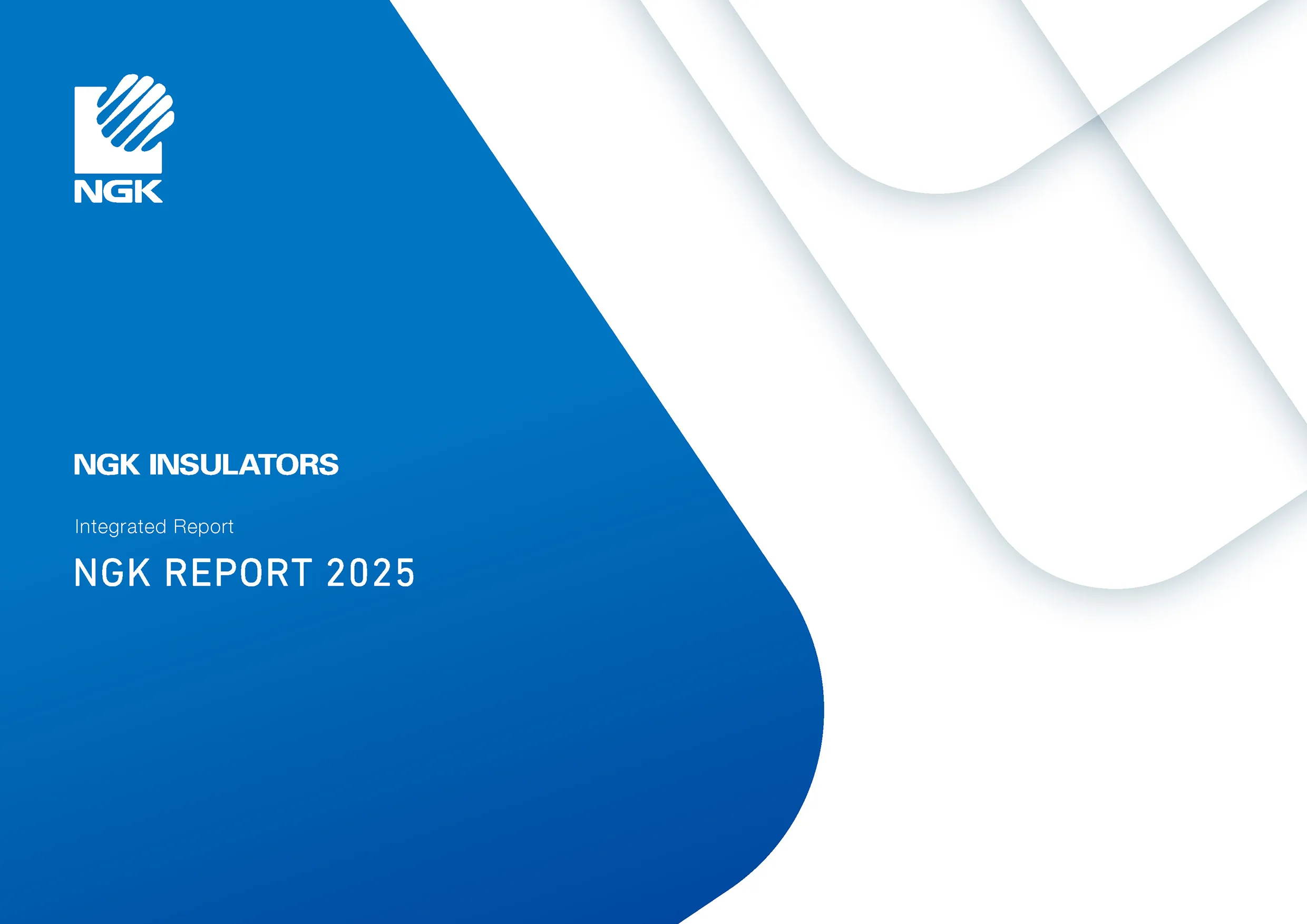 This image shows the cover of the NGK Report 2025.